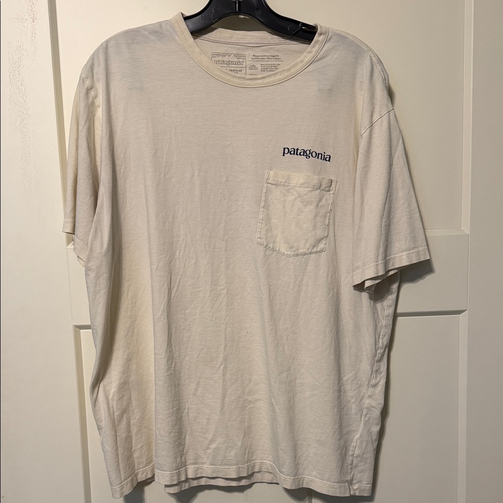 Patagonia Men's Off-White Pocket Tee